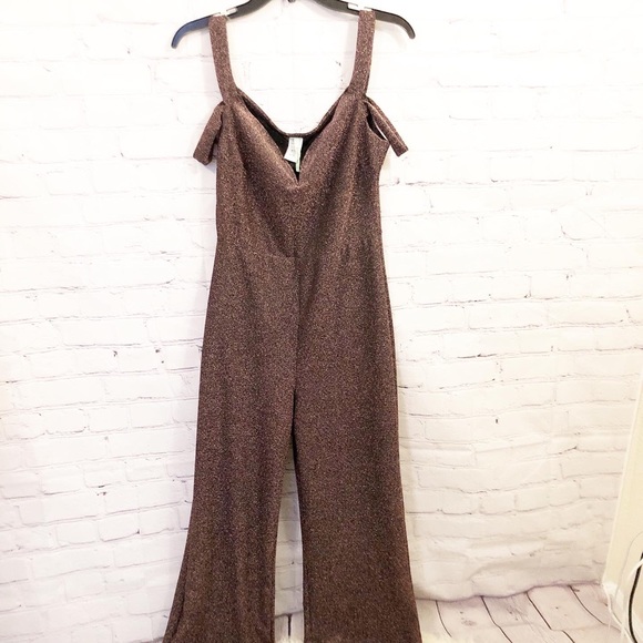 gold sparkly jumpsuit